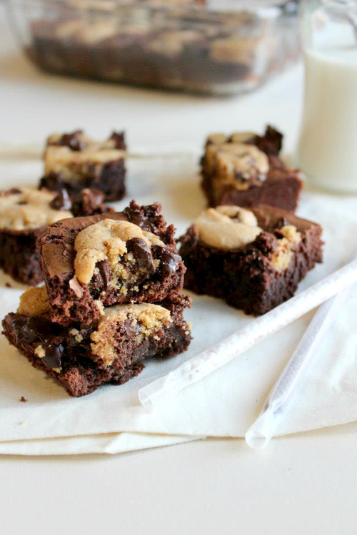Chocolate chip cookie brownies Chocolate chip cookie brownies