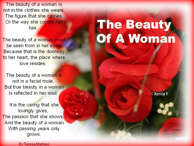 the beauty of a women