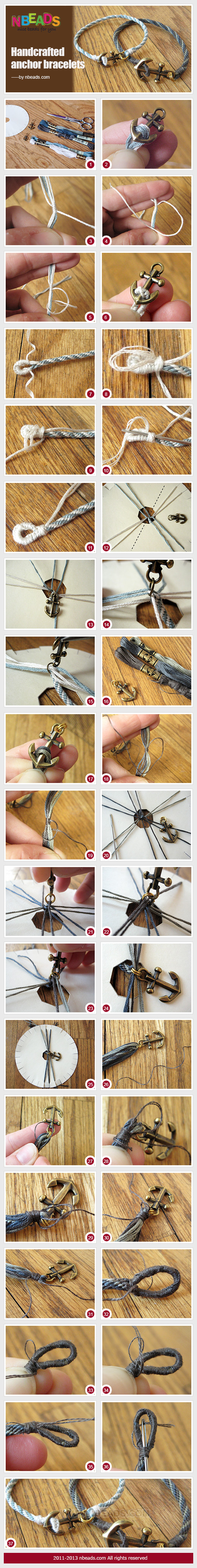 Handcrafted Anchor Bracelets