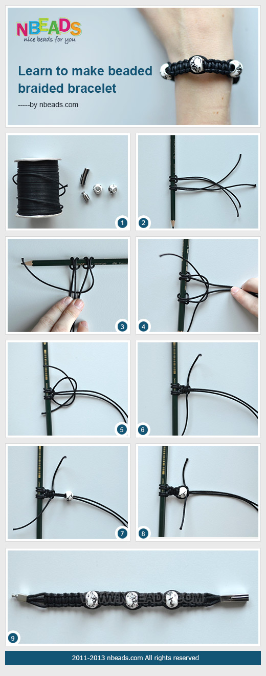 Learn to Make Beaded Braided Bracelet