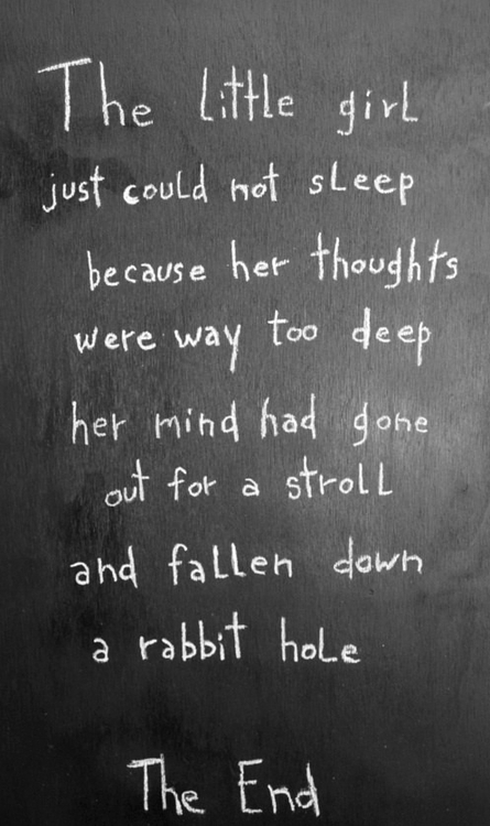 The little girl