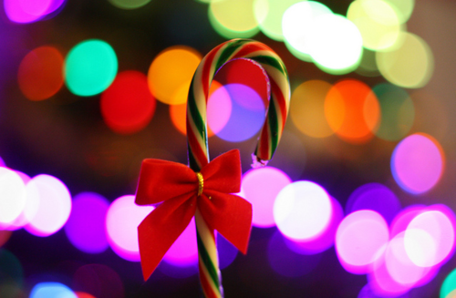 Candy Cane Bow