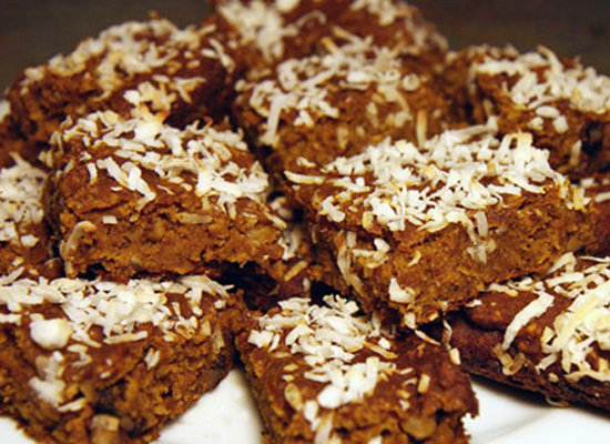 Pumpkin coconut bars Pumpkin coconut bars