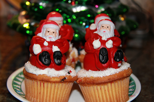 Santa cupcakes Santa cupcakes