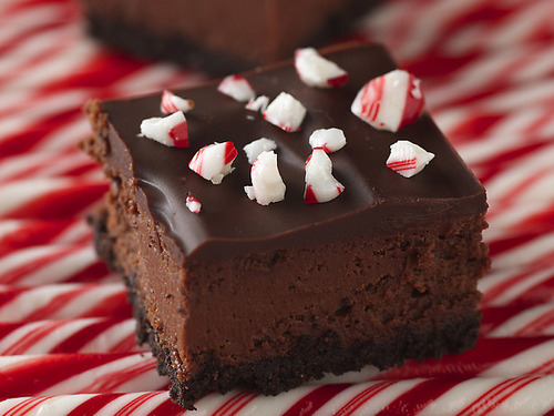 Brownies with peppermint pieces