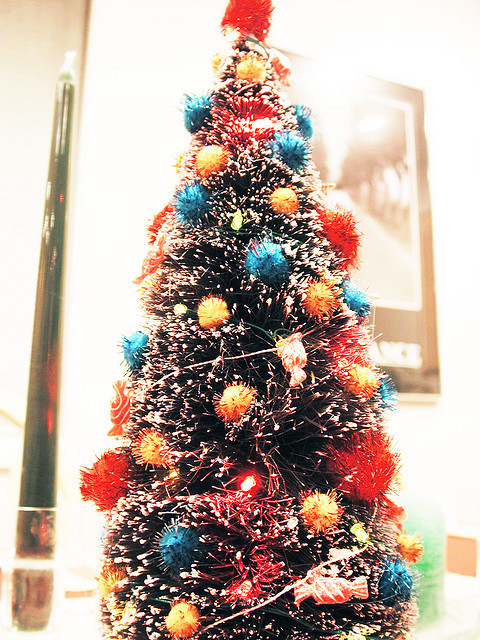 Fuzzy christmas tree