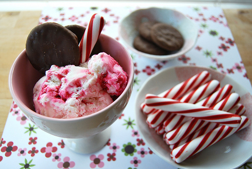 Candy Canes and ice cream Candy Canes and ice cream