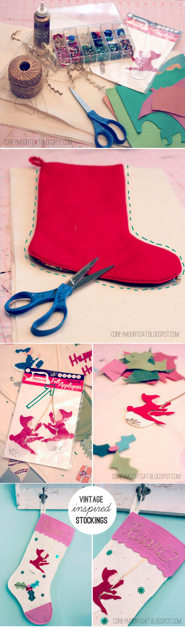 DIY Vintage Stocking