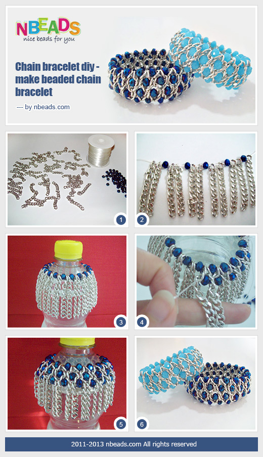 Chain Bracelet DIY - Make Beaded Chain Bracelet