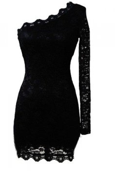 Black Lace Party Dress