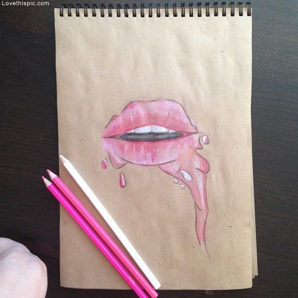 Pink Lip Art