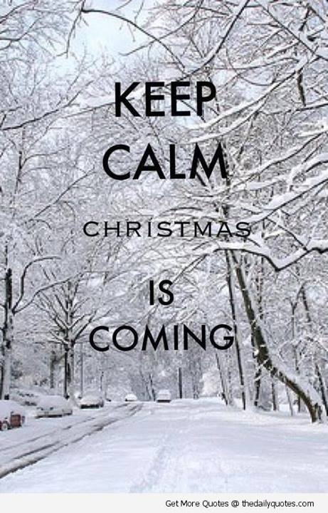 Keep calm christmas is coming