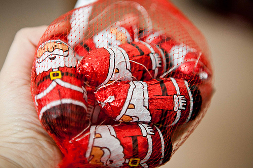 Chocolate santas