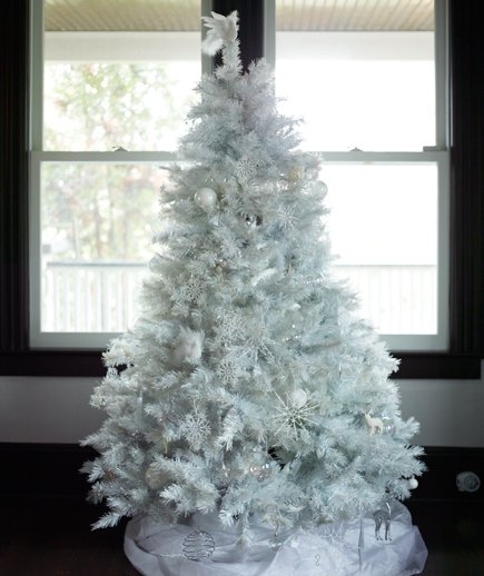 White christmas tree