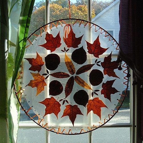 Autumn Leaves for Window Decoration