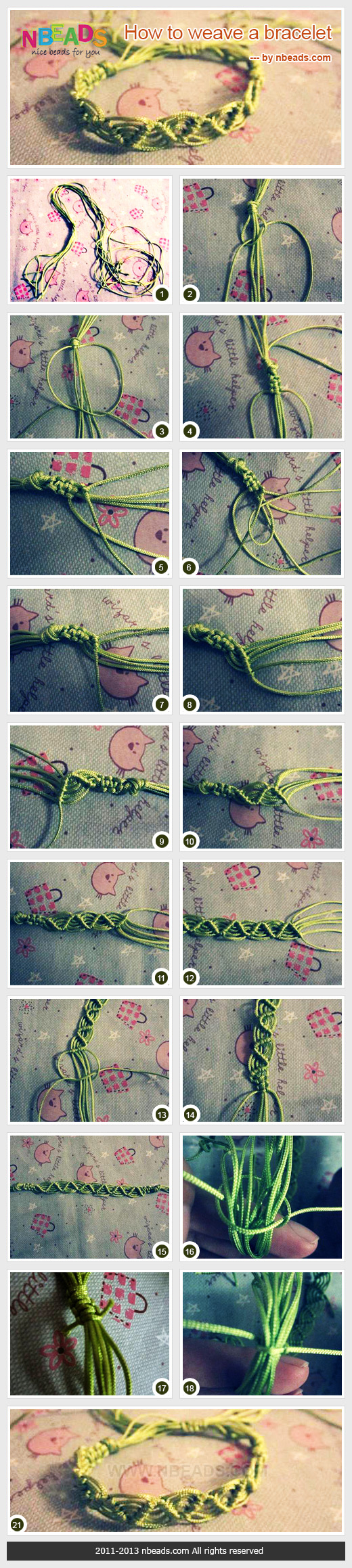 How to Weave A Bracelet