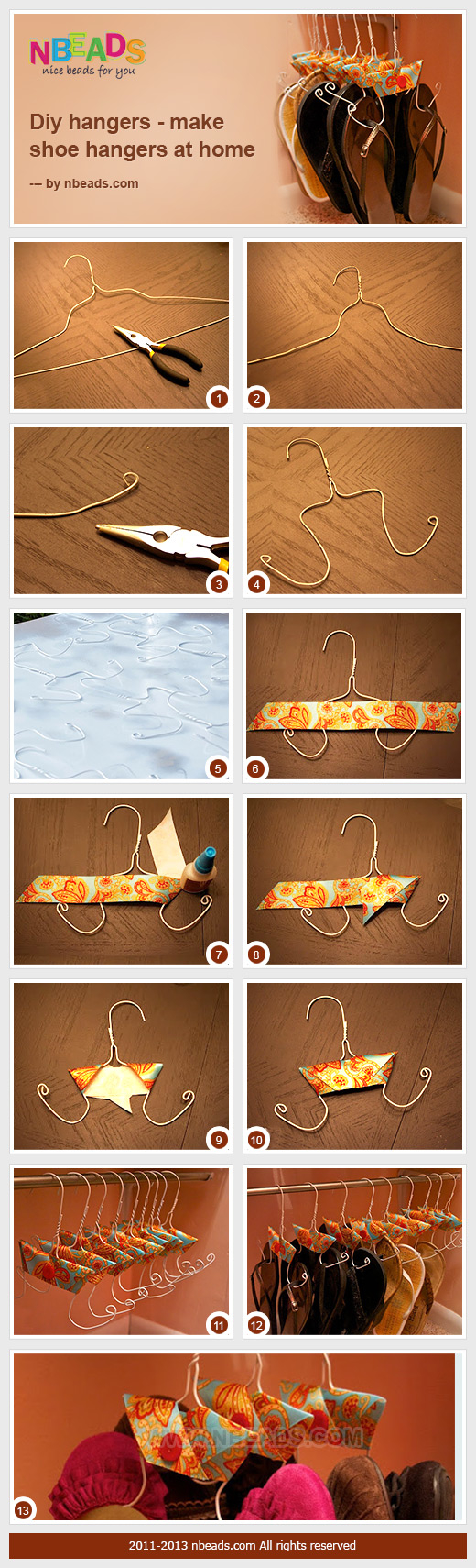 DIY Hangers - Make Shoe Hangers at Home