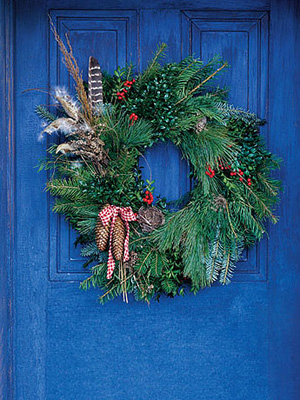 Handmade christmas wreath