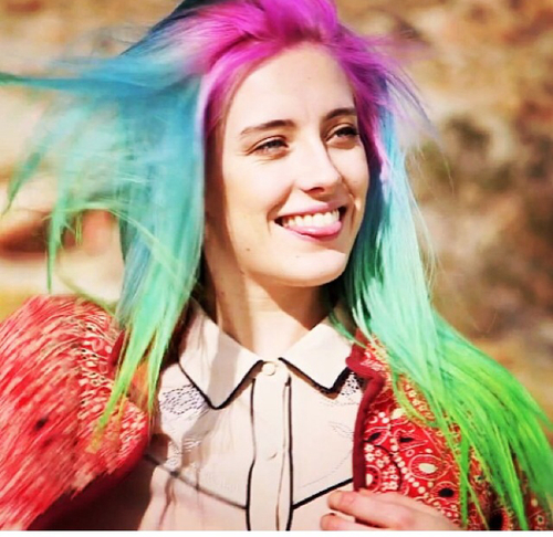 Rainbow hair