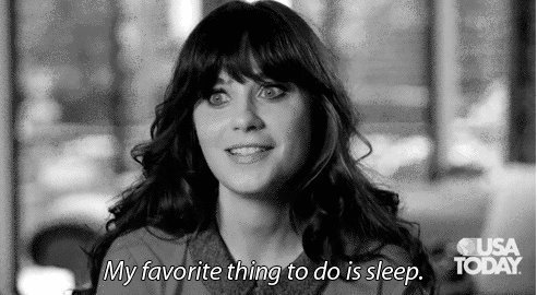 My favorite thing to do is sleep