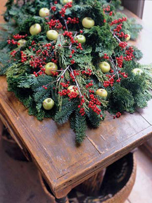 Greens and berries