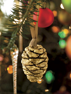 Gold Pinecone Ornament Gold Pinecone Ornament