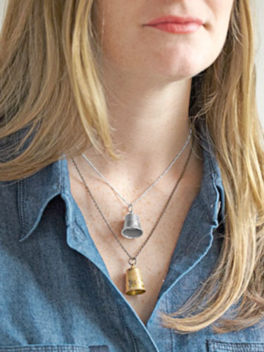 Thimble Necklace Thimble Necklace