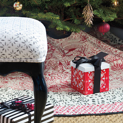 Custom tree skirt