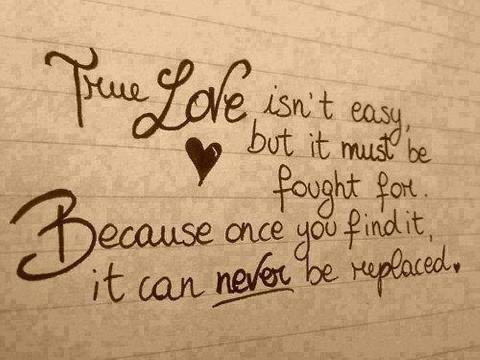 True love can never be replaced True love can never be replaced