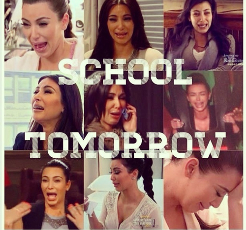 School tomorrow