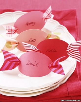 Peppermint candy place card Peppermint candy place card