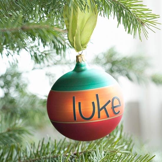Personalized christmas ornament
