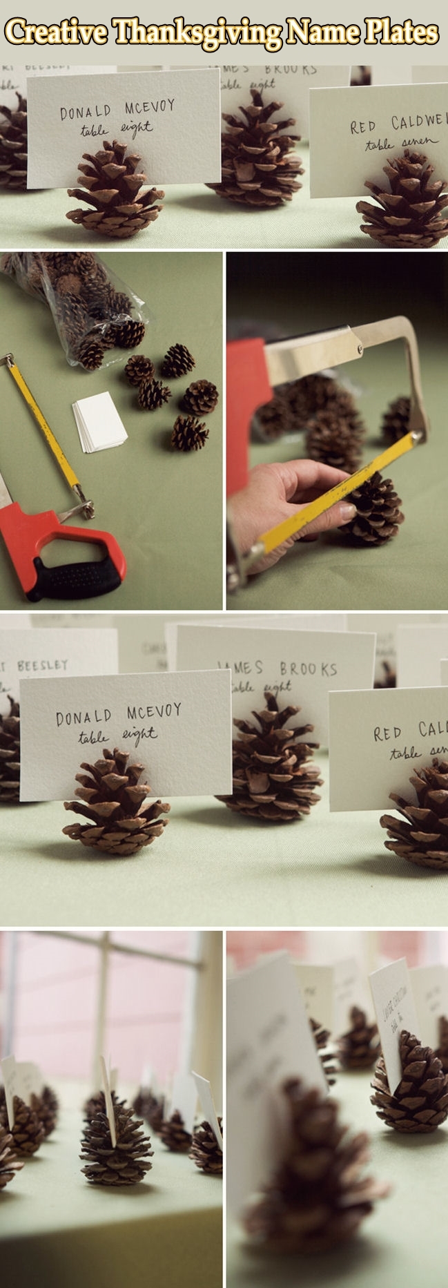 DIY Thanksgiving Name Plates DIY Thanksgiving Name Plates