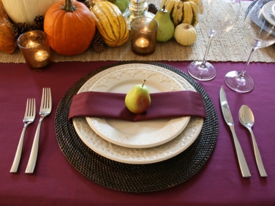 Purple Table Idea