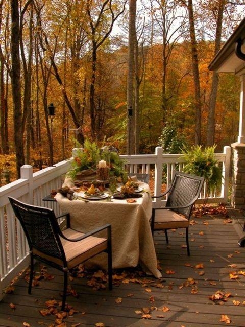 Autumn Dining Outdoors