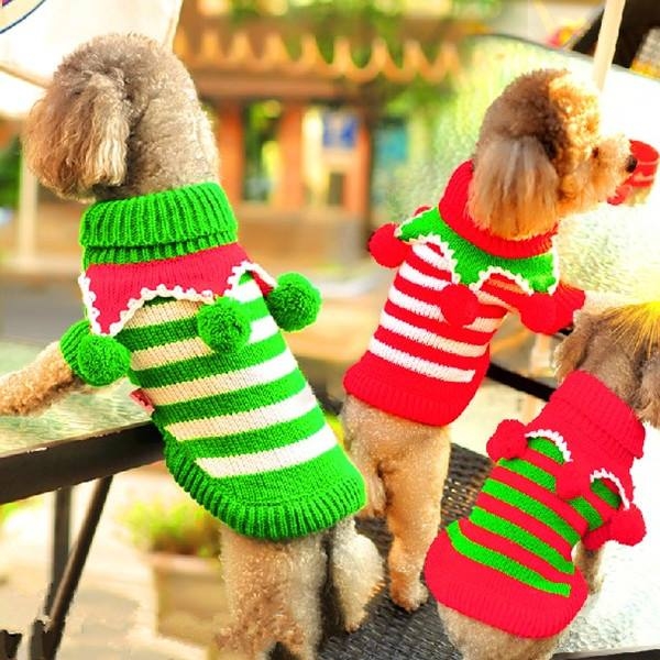 Holiday Wool Sweaters for Little Dogs Holiday Wool Sweaters for Little Dogs