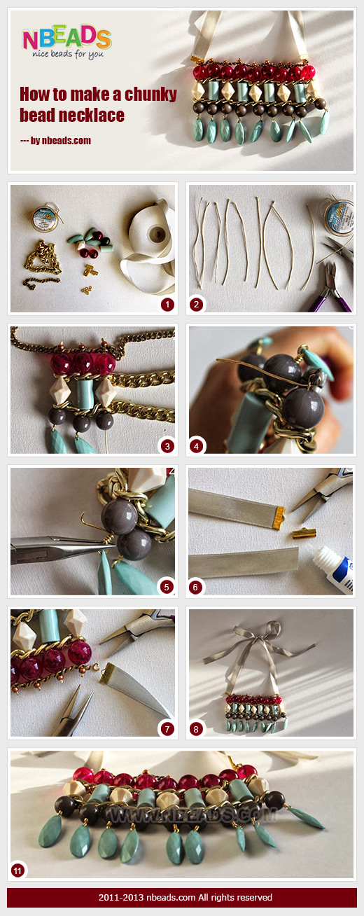 How to Make A Chunky Bead Necklace