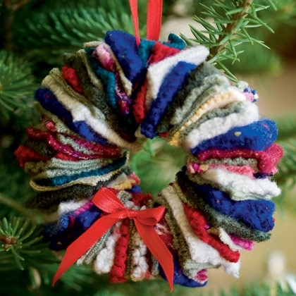 A felted wreath