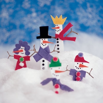 Craft stick holiday ornaments
