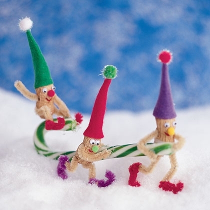 Nutty little elves holiday ornaments
