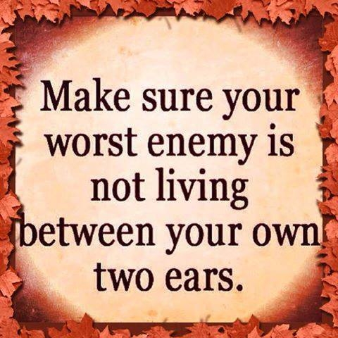 Worst enemy not living between your ears Worst enemy not living between your ears