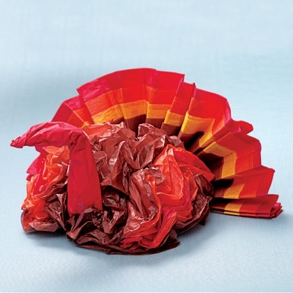 Tissue paper turkey Tissue paper turkey