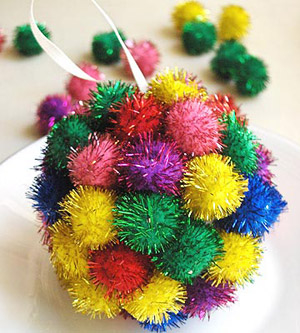 Pom Pom Ornament