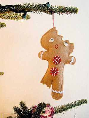 Broken gingerbread man