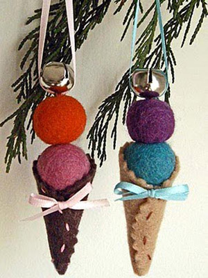 Ice cream ornament