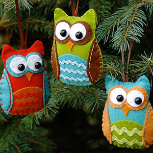Owl ornaments Owl ornaments