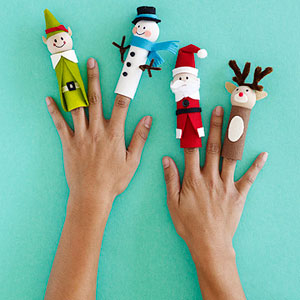 Christmas finger puppets Christmas finger puppets