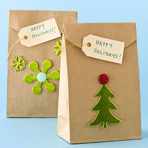 Brown goody bags