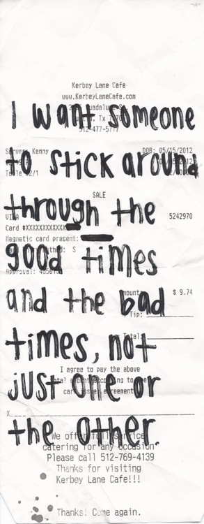 I want someone to stick around I want someone to stick around