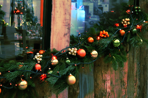 Wreath with ornaments Wreath with ornaments